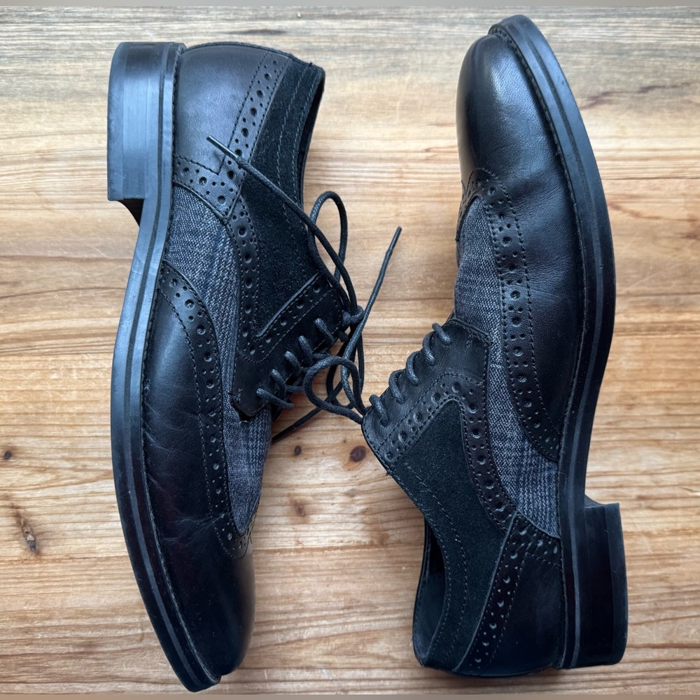 Bar III Men's Oliver Mixed Wingtip Dress Shoes 8